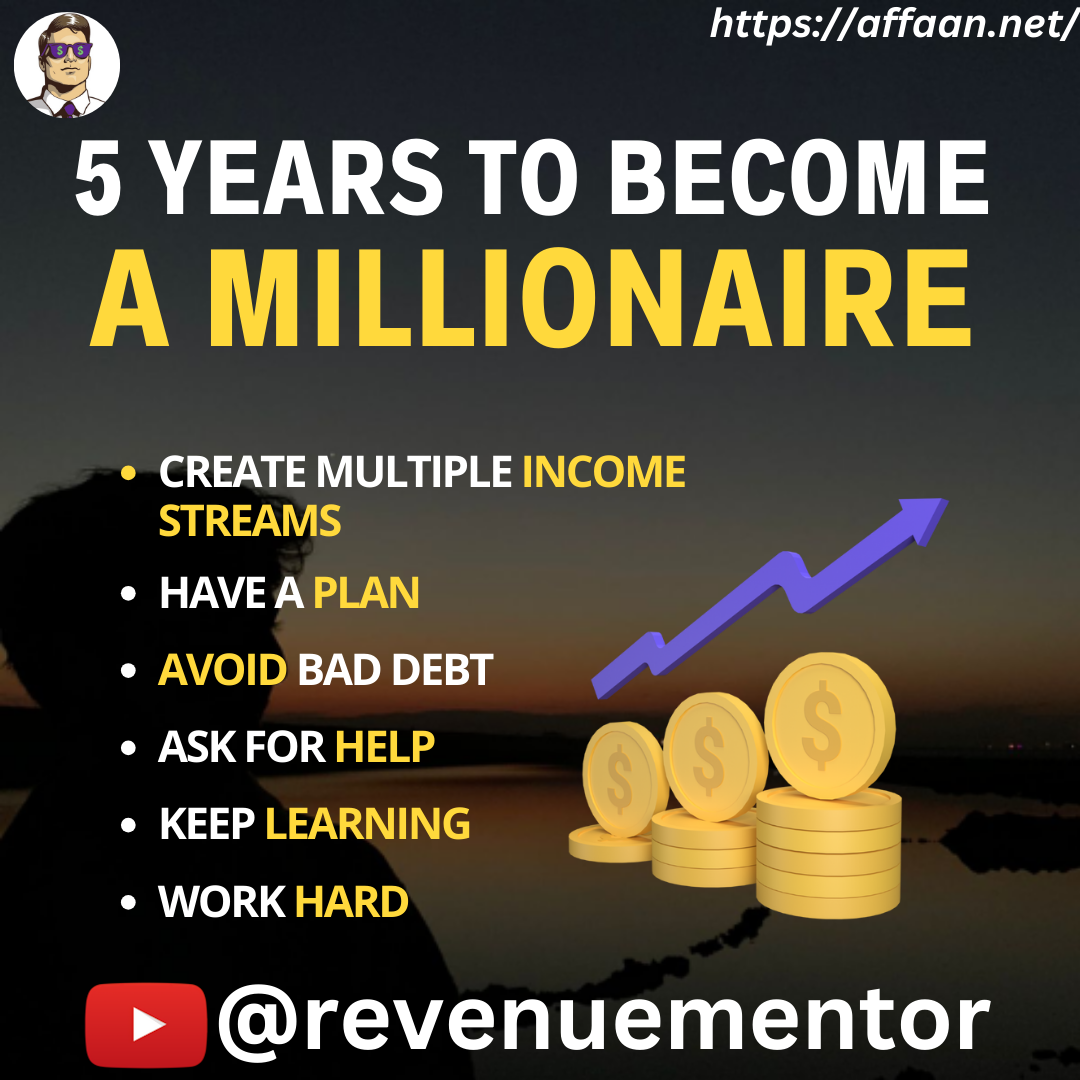 5 YEARS TO BECOME A MILLIONAIRE