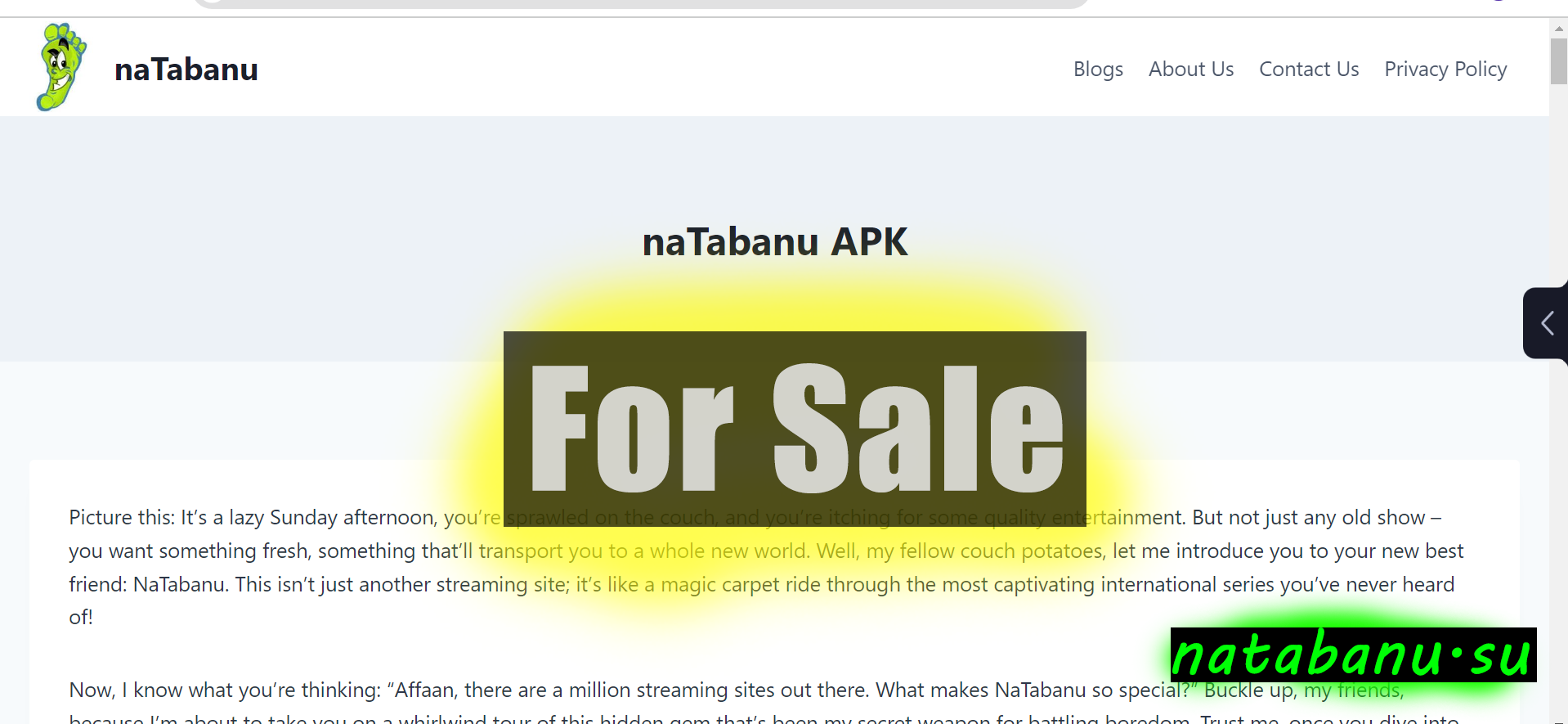 Natabanu.su For Sale